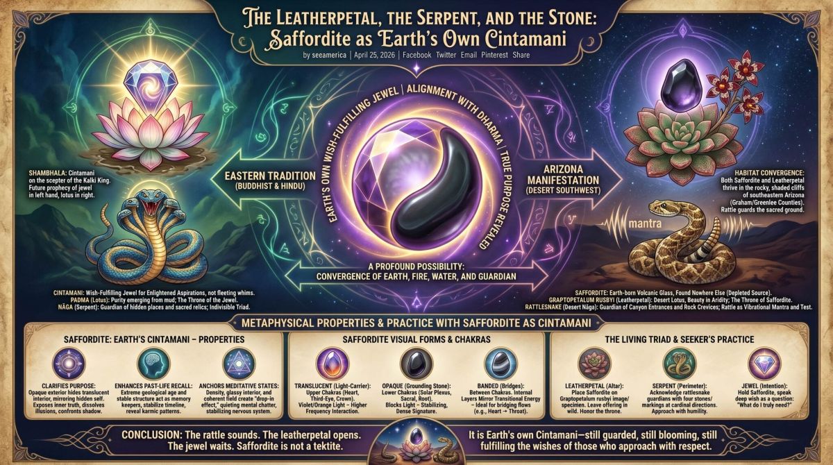 The Leatherpetal, the Serpent, and the Saffordite Stone: A Desert Map to the Treasure Within