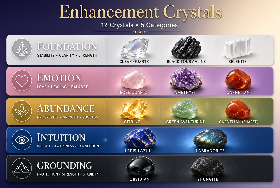 The Perfect Dozen: Why These 12 Crystals Are All You Need for Total Self-Enhancement