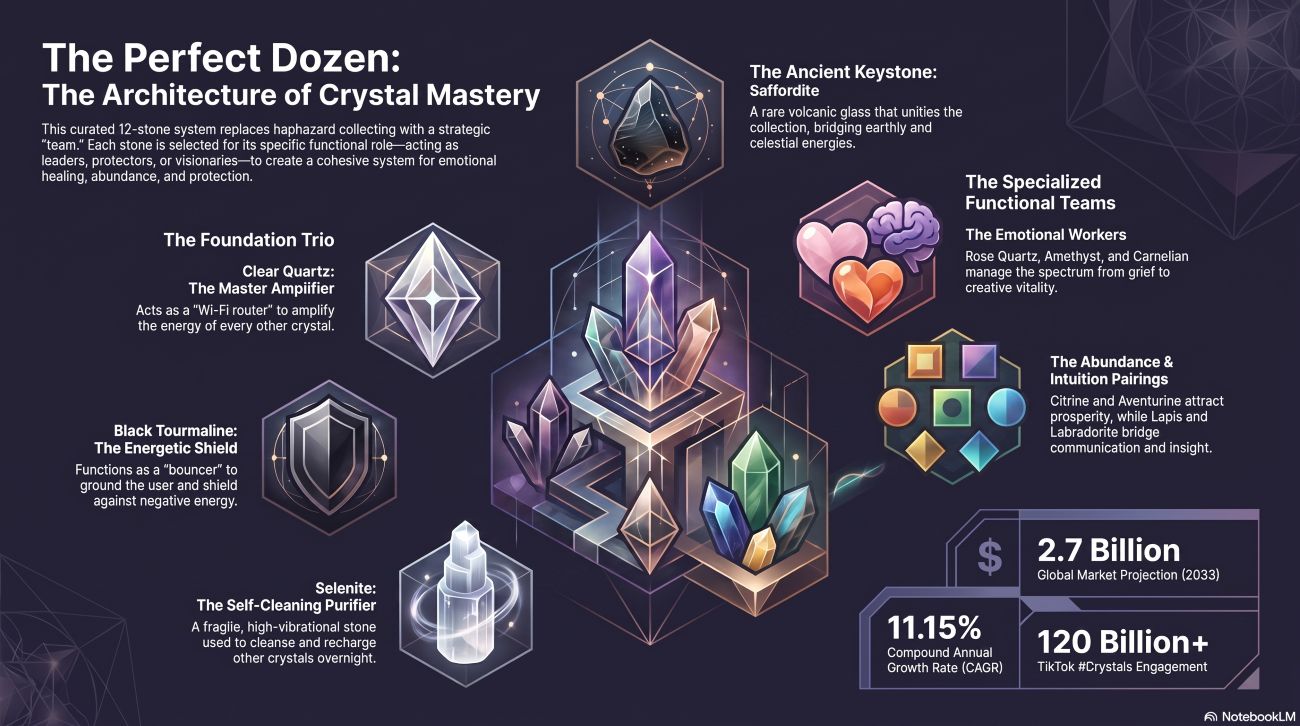 The Perfect Dozen: Why These 12 Crystals Are All You Need for Total Self-Enhancement