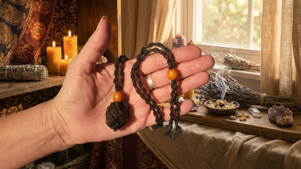 Wearing Saffordite -Necklace Cage