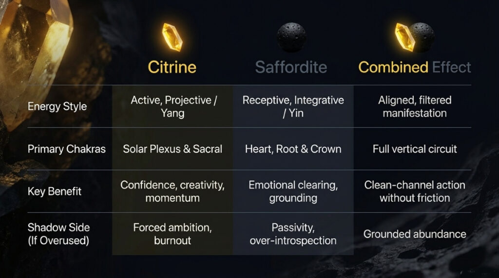 Pairing - Citrine and Saffordite