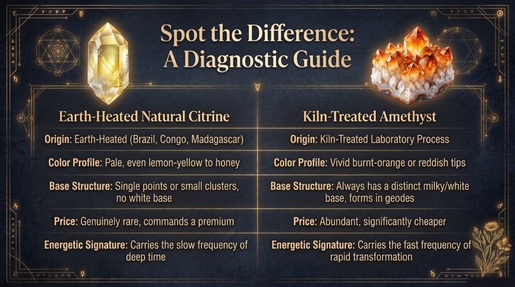 Citrine - Natural vs Heat
