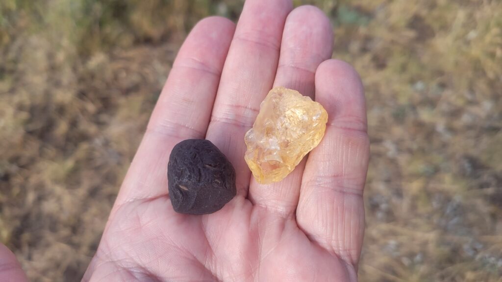 Saffordite and Citrine